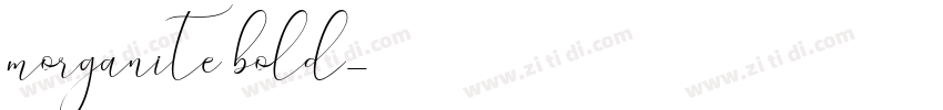 morganite bold字体转换